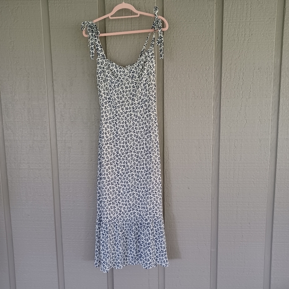 Reformation Nikita Floral Midi Dress Size 8Women Sleeveless Viscose in Bombay